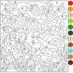 Disegno da colorare: Magico Difficile (Colora con i Numeri) #216666 - Pagine da Colorare Stampabili Gratuite