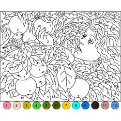 Disegno da colorare: Magico Difficile (Colora con i Numeri) #216667 - Pagine da Colorare Stampabili Gratuite