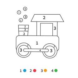 Disegno da colorare: Magico Facile (Colora con i Numeri) #216701 - Pagine da Colorare Stampabili Gratuite