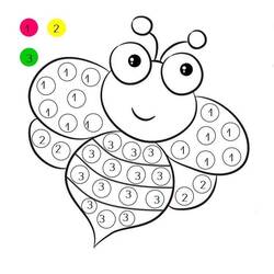 Disegno da colorare: Magico Facile (Colora con i Numeri) #216709 - Pagine da Colorare Stampabili Gratuite