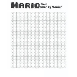 Disegno da colorare: Mario Colora con i Numeri (Colora con i Numeri) #177923 - Pagine da Colorare Stampabili Gratuite