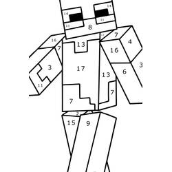 Disegno da colorare: Minecraft Colora con i Numeri (Colora con i Numeri) #177927 - Pagine da Colorare Stampabili Gratuite