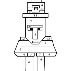 Disegno da colorare: Minecraft Colora con i Numeri (Colora con i Numeri) #177929 - Pagine da Colorare Stampabili Gratuite