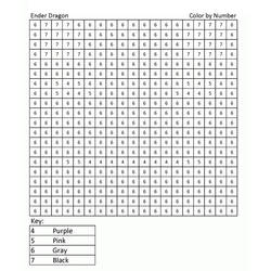 Disegno da colorare: Minecraft Colora con i Numeri (Colora con i Numeri) #177932 - Pagine da Colorare Stampabili Gratuite