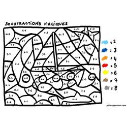 Disegno da colorare: Sottrazione Magica (Colora con i Numeri) #182664 - Pagine da Colorare Stampabili Gratuite