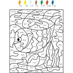 Disegni da colorare: Sottrazione Magica - Pagine da Colorare Stampabili Gratuite