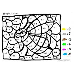 Disegno da colorare: Sottrazione Magica (Colora con i Numeri) #182671 - Pagine da Colorare Stampabili Gratuite