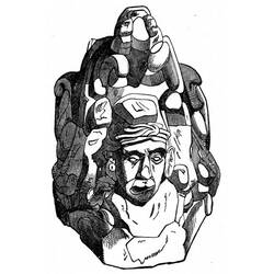 Disegno da colorare: Mitologia azteca (Dei e Dee) #111536 - Pagine da Colorare Stampabili Gratuite