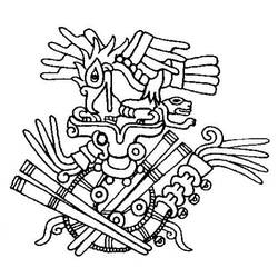 Disegno da colorare: Mitologia azteca (Dei e Dee) #111545 - Pagine da Colorare Stampabili Gratuite