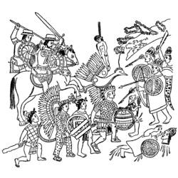 Disegno da colorare: Mitologia azteca (Dei e Dee) #111596 - Pagine da Colorare Stampabili Gratuite