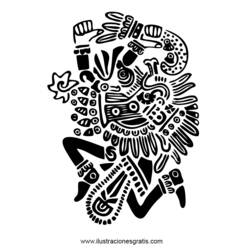 Disegno da colorare: Mitologia azteca (Dei e Dee) #111607 - Pagine da Colorare Stampabili Gratuite