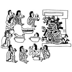 Disegno da colorare: Mitologia azteca (Dei e Dee) #111622 - Pagine da Colorare Stampabili Gratuite