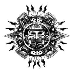 Disegno da colorare: Mitologia azteca (Dei e Dee) #111623 - Pagine da Colorare Stampabili Gratuite