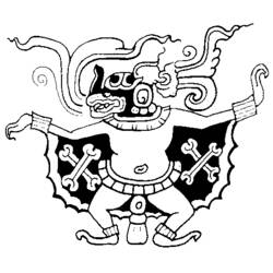 Disegno da colorare: Mitologia azteca (Dei e Dee) #111624 - Pagine da Colorare Stampabili Gratuite
