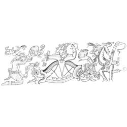 Disegno da colorare: Mitologia azteca (Dei e Dee) #111642 - Pagine da Colorare Stampabili Gratuite