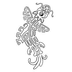 Disegno da colorare: Mitologia azteca (Dei e Dee) #111652 - Pagine da Colorare Stampabili Gratuite
