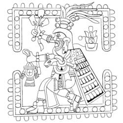 Disegno da colorare: Mitologia azteca (Dei e Dee) #111653 - Pagine da Colorare Stampabili Gratuite