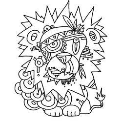 Disegno da colorare: Mitologia azteca (Dei e Dee) #111719 - Pagine da Colorare Stampabili Gratuite