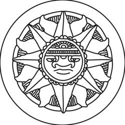 Disegno da colorare: Mitologia azteca (Dei e Dee) #111751 - Pagine da Colorare Stampabili Gratuite