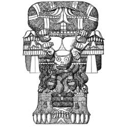 Disegno da colorare: Mitologia azteca (Dei e Dee) #111779 - Pagine da Colorare Stampabili Gratuite