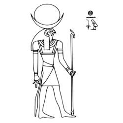 Disegno da colorare: Mitologia Egizia (Dei e Dee) #111127 - Pagine da Colorare Stampabili Gratuite