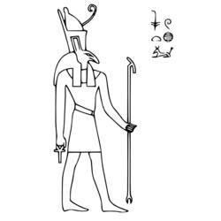 Disegno da colorare: Mitologia Egizia (Dei e Dee) #111130 - Pagine da Colorare Stampabili Gratuite
