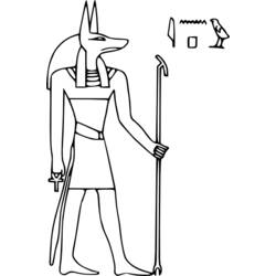 Disegno da colorare: Mitologia Egizia (Dei e Dee) #111132 - Pagine da Colorare Stampabili Gratuite