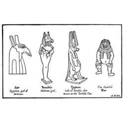 Disegno da colorare: Mitologia Egizia (Dei e Dee) #111143 - Pagine da Colorare Stampabili Gratuite