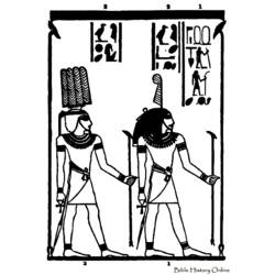 Disegno da colorare: Mitologia Egizia (Dei e Dee) #111145 - Pagine da Colorare Stampabili Gratuite