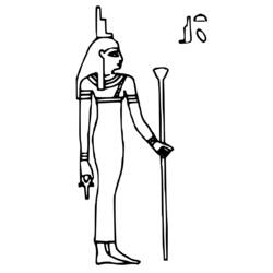 Disegno da colorare: Mitologia Egizia (Dei e Dee) #111152 - Pagine da Colorare Stampabili Gratuite