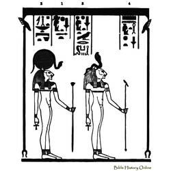 Disegno da colorare: Mitologia Egizia (Dei e Dee) #111161 - Pagine da Colorare Stampabili Gratuite