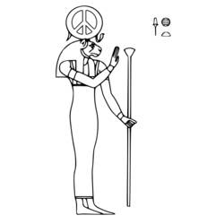 Disegno da colorare: Mitologia Egizia (Dei e Dee) #111169 - Pagine da Colorare Stampabili Gratuite