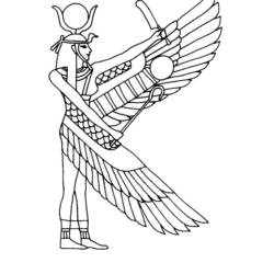 Disegno da colorare: Mitologia Egizia (Dei e Dee) #111175 - Pagine da Colorare Stampabili Gratuite