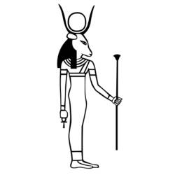 Disegno da colorare: Mitologia Egizia (Dei e Dee) #111176 - Pagine da Colorare Stampabili Gratuite
