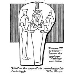 Disegno da colorare: Mitologia Egizia (Dei e Dee) #111188 - Pagine da Colorare Stampabili Gratuite