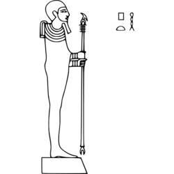 Disegno da colorare: Mitologia Egizia (Dei e Dee) #111193 - Pagine da Colorare Stampabili Gratuite