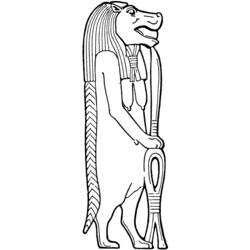 Disegno da colorare: Mitologia Egizia (Dei e Dee) #111198 - Pagine da Colorare Stampabili Gratuite
