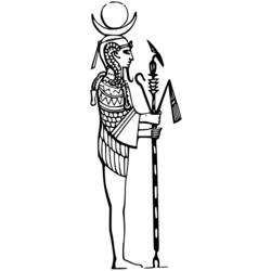 Disegno da colorare: Mitologia Egizia (Dei e Dee) #111213 - Pagine da Colorare Stampabili Gratuite