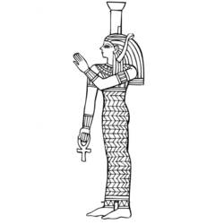 Disegno da colorare: Mitologia Egizia (Dei e Dee) #111229 - Pagine da Colorare Stampabili Gratuite