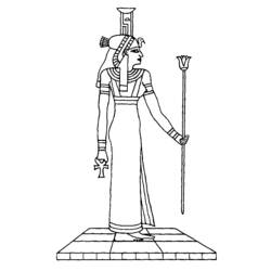 Disegno da colorare: Mitologia Egizia (Dei e Dee) #111230 - Pagine da Colorare Stampabili Gratuite