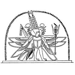 Disegno da colorare: Mitologia Egizia (Dei e Dee) #111231 - Pagine da Colorare Stampabili Gratuite