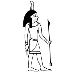 Disegno da colorare: Mitologia Egizia (Dei e Dee) #111240 - Pagine da Colorare Stampabili Gratuite