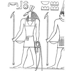 Disegno da colorare: Mitologia Egizia (Dei e Dee) #111254 - Pagine da Colorare Stampabili Gratuite