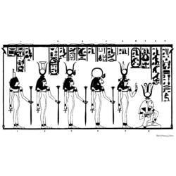 Disegno da colorare: Mitologia Egizia (Dei e Dee) #111265 - Pagine da Colorare Stampabili Gratuite
