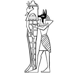 Disegno da colorare: Mitologia Egizia (Dei e Dee) #111289 - Pagine da Colorare Stampabili Gratuite