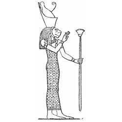 Disegno da colorare: Mitologia Egizia (Dei e Dee) #111290 - Pagine da Colorare Stampabili Gratuite