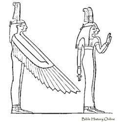 Disegno da colorare: Mitologia Egizia (Dei e Dee) #111319 - Pagine da Colorare Stampabili Gratuite