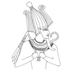 Disegno da colorare: Mitologia Egizia (Dei e Dee) #111325 - Pagine da Colorare Stampabili Gratuite