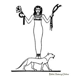 Disegno da colorare: Mitologia Egizia (Dei e Dee) #111328 - Pagine da Colorare Stampabili Gratuite