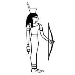 Disegno da colorare: Mitologia Egizia (Dei e Dee) #111330 - Pagine da Colorare Stampabili Gratuite